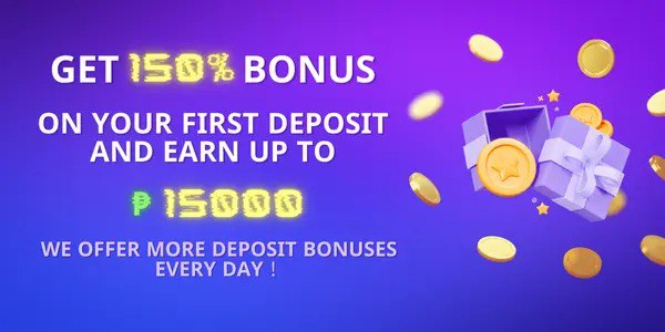 Gamezone Games welcome bonus 100% up to 10000 PHP